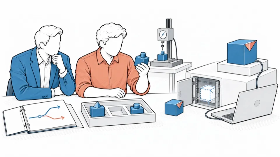A team examines the new versions received and picks the ones it integrates into its product.