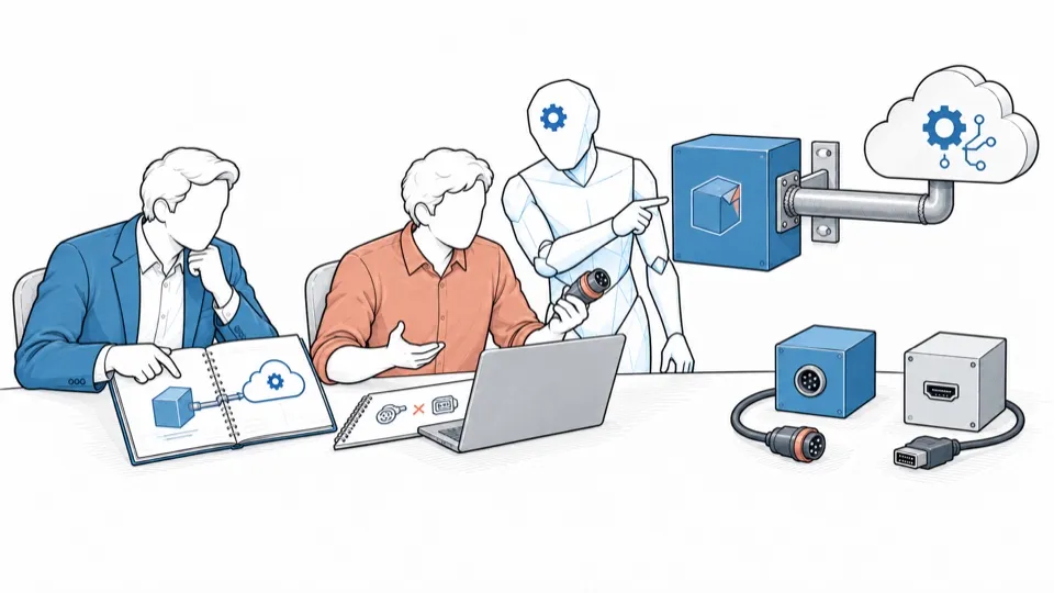 A link welded to a remote service stops the team from plugging in its other connectors.